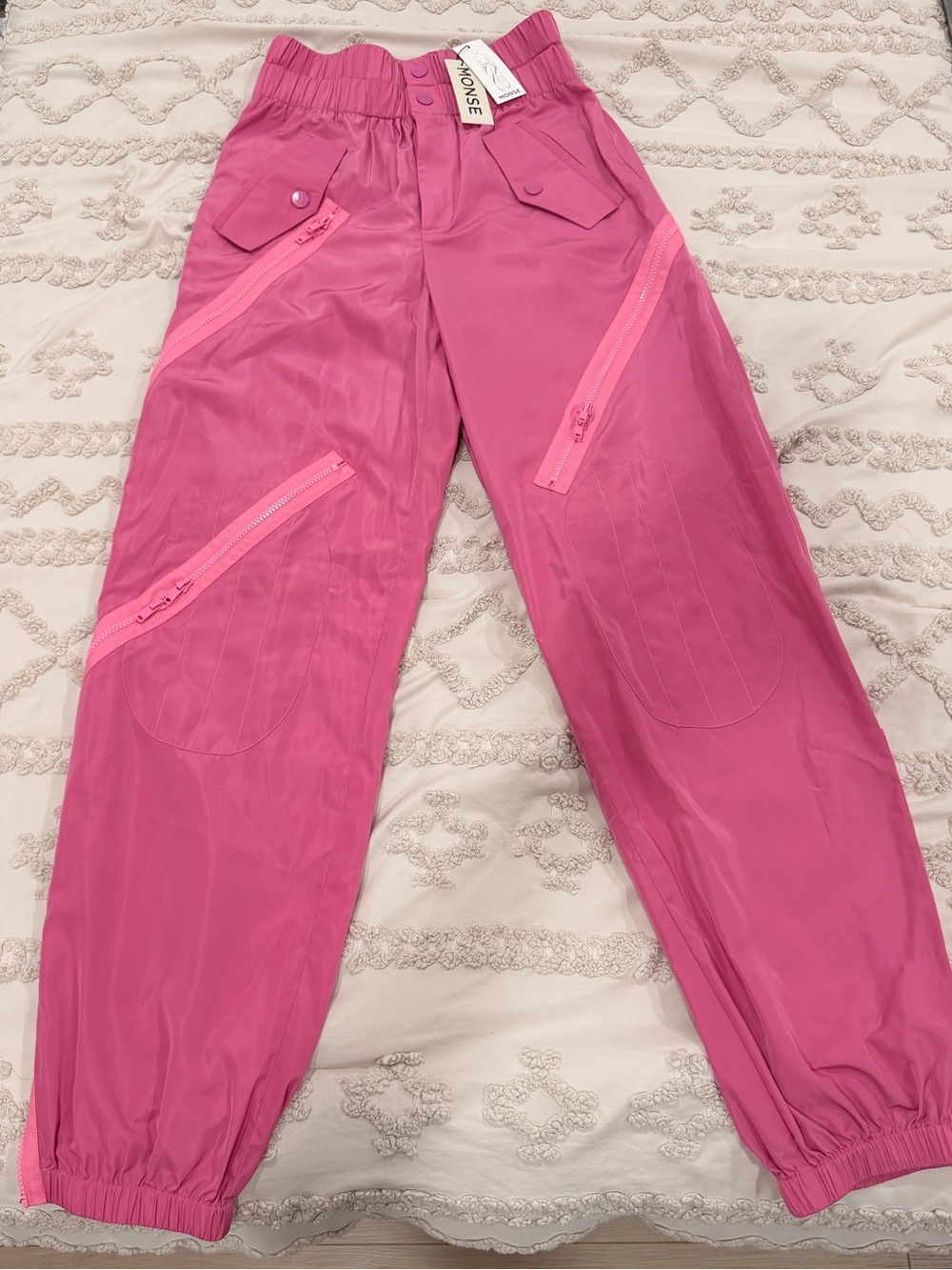 MONSE Pink Cargo-Style Joggers (NWT)